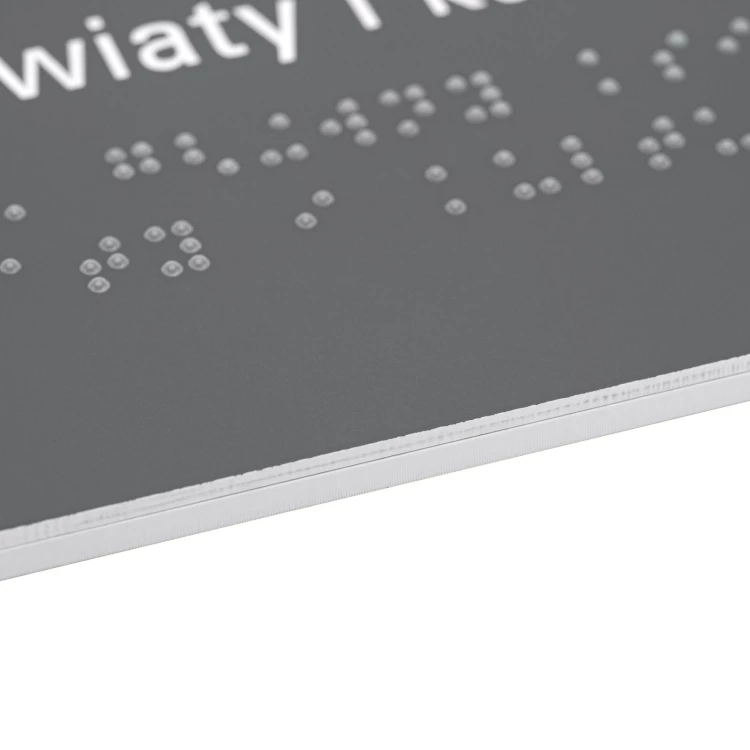 Braille and free numbering plaque - Dimension 262x100mm - TAB638