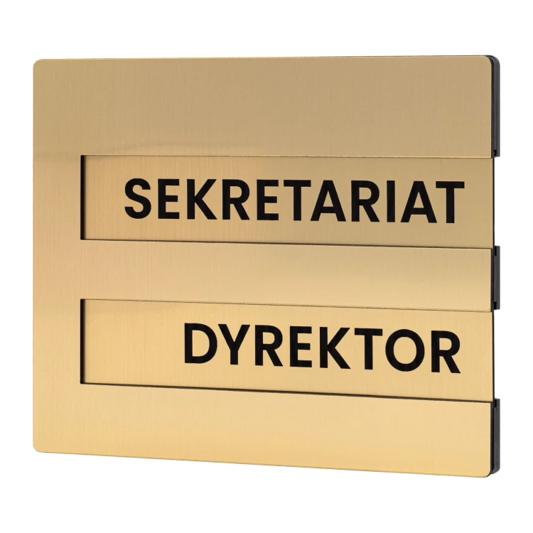 Plaque with exchangeable content - size 148x120 mm - TAB673