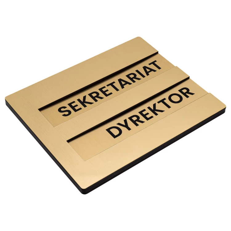 Plaque with exchangeable content - size 148x120 mm - TAB673
