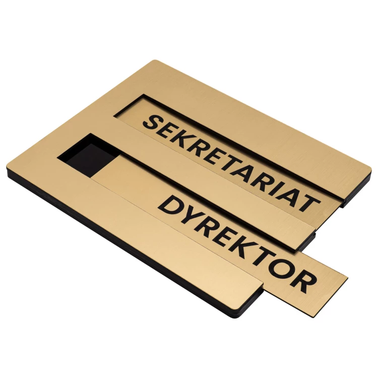 Plaque with exchangeable content - size 148x120 mm - TAB673
