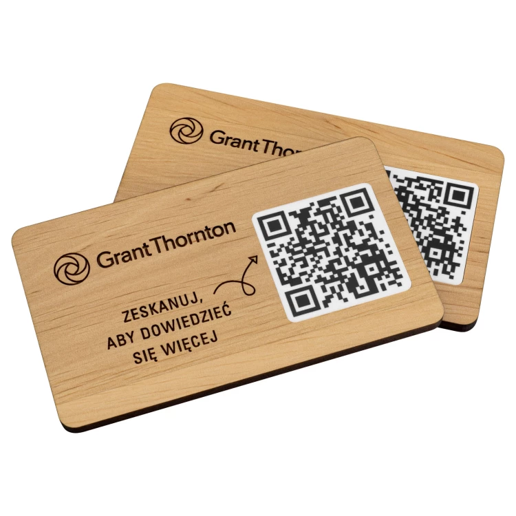 Plaque/Menu with interchangeable QR code and engraving - size 120x70 mm - TAB679