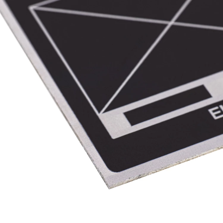 Name plate in black anodised aluminium - Dimension 80x60mm - TZN053