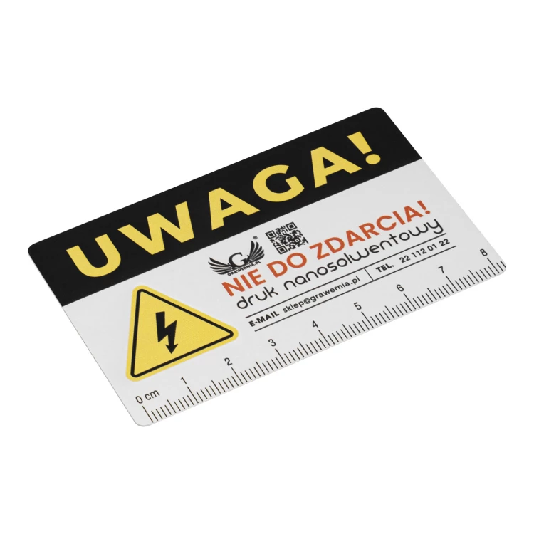 Business card/advertising line in aluminium - NANODRUK - TAN002