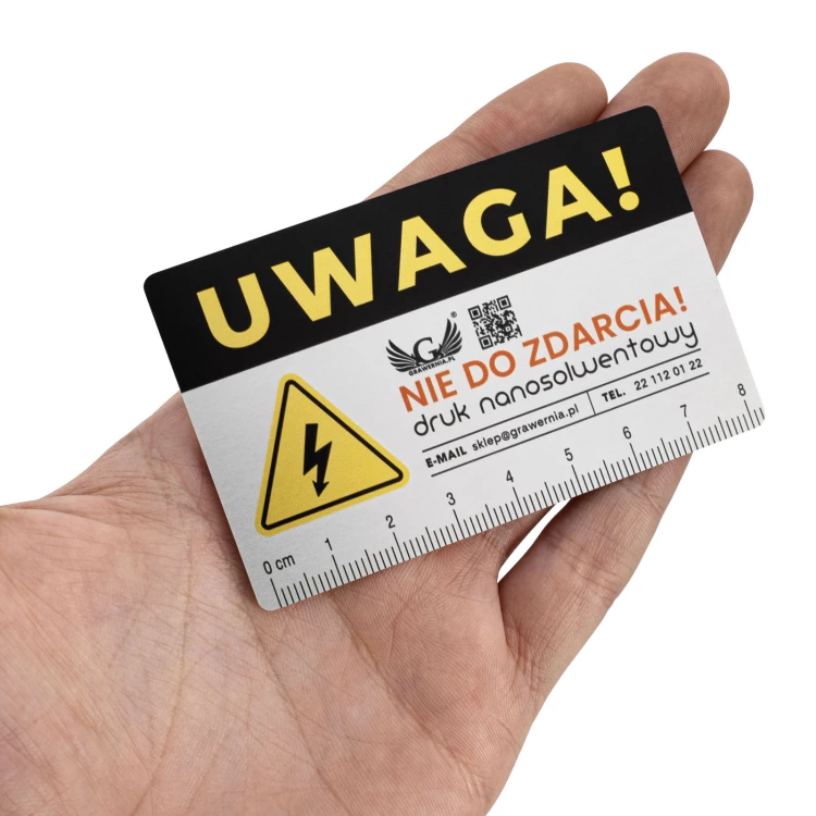 Business card/advertising line in aluminium - NANODRUK - TAN002