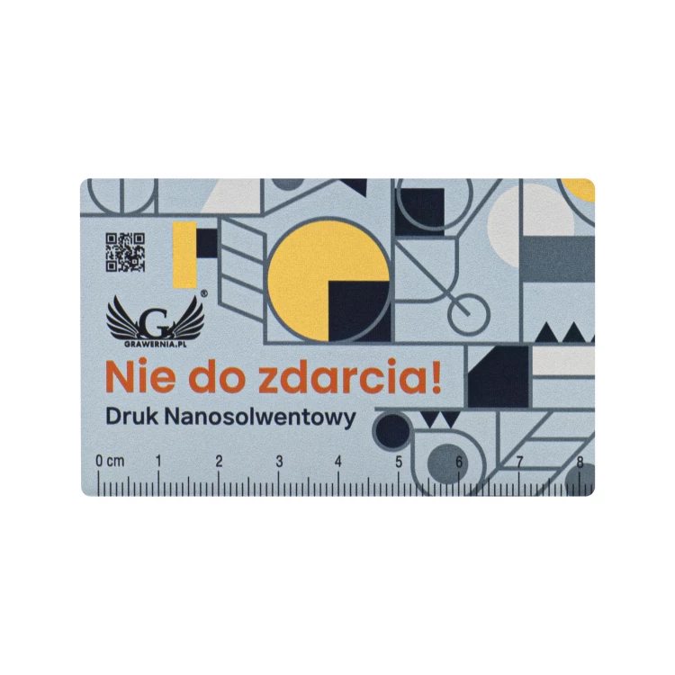 Business card/advertising line in aluminium - NANODRUK - TAN003