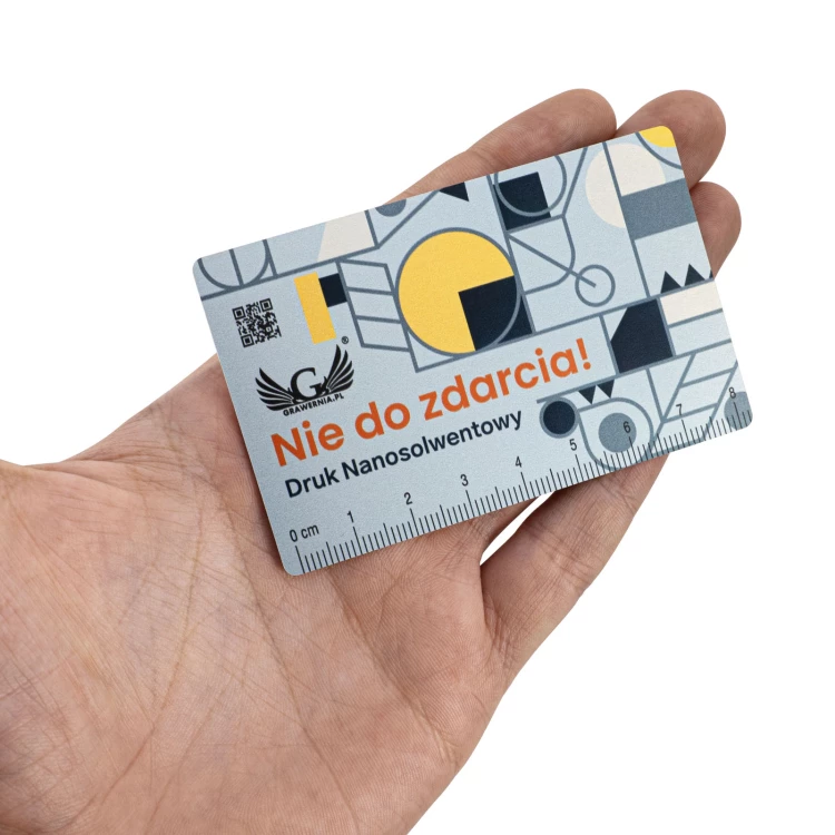 Business card/advertising line in aluminium - NANODRUK - TAN003