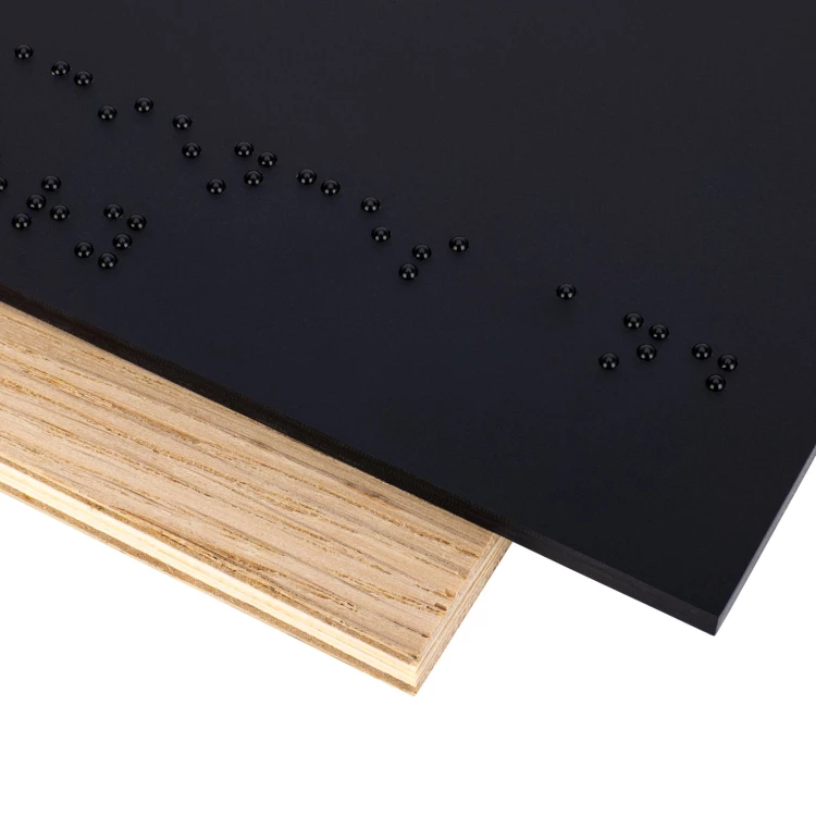 Toilet for the disabled - Braille sign - oak veneered board - dimensions 282x182mm - TAB621