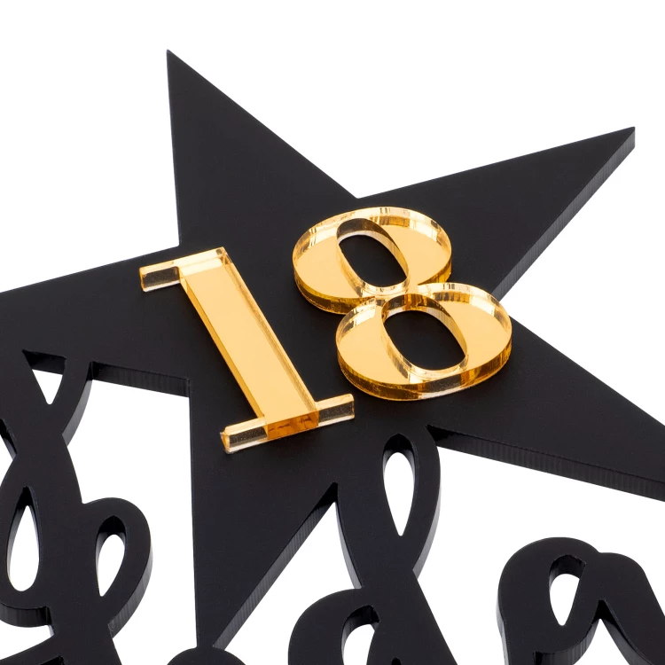 Cake topper - 18th birthday - TOP062