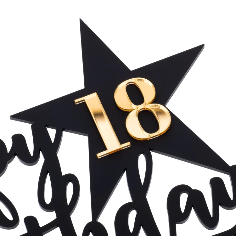 Cake topper - 18th birthday - TOP062