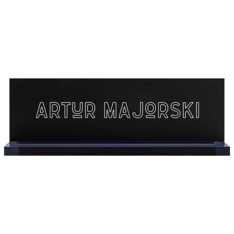 Business card for desk with name and surname - UV print - size 200x68 mm - WIZ012
