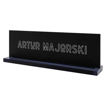 Business card for desk with name and surname - UV print - size 200x68 mm - WIZ012