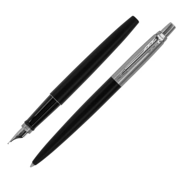 Jotter Core Bond Street black CT fountain pen + ballpoint pen set - size M (medium) - PAR236-DUO-PRO