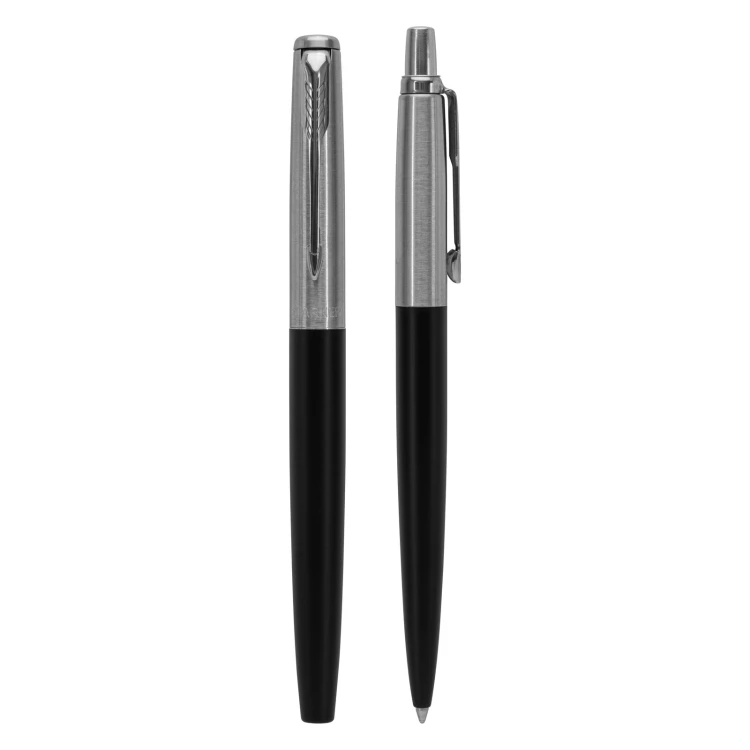 Jotter Core Bond Street black CT fountain pen + ballpoint pen set - size M (medium) - PAR236-DUO-PRO