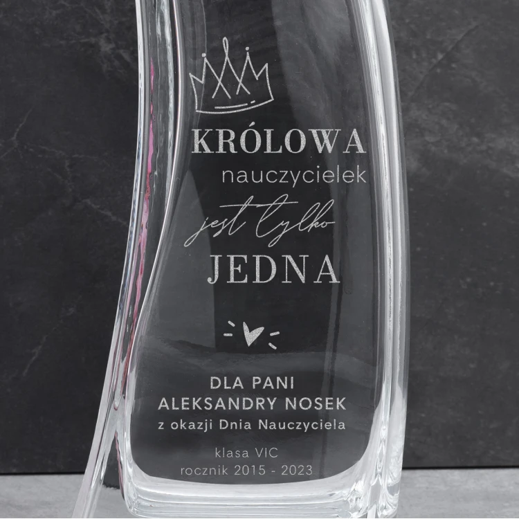 Vase with Engraving - Lily - VAS014 - Teacher's Day