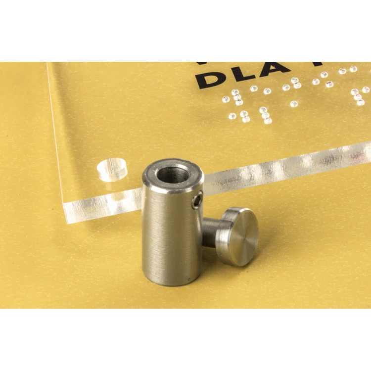Entry for Staff Only - Plexi Sign with Braille Alphabet on Spacers - Size 160x100mm - TAB262