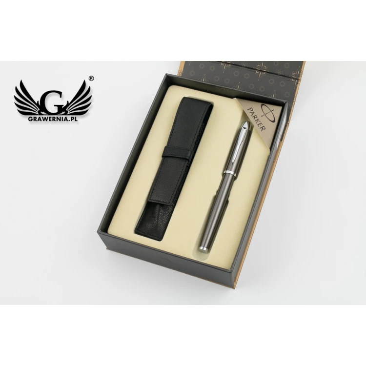 PARKER IM Gun Metal CT Eternal Pen with case - PAR154-P-SWPAG