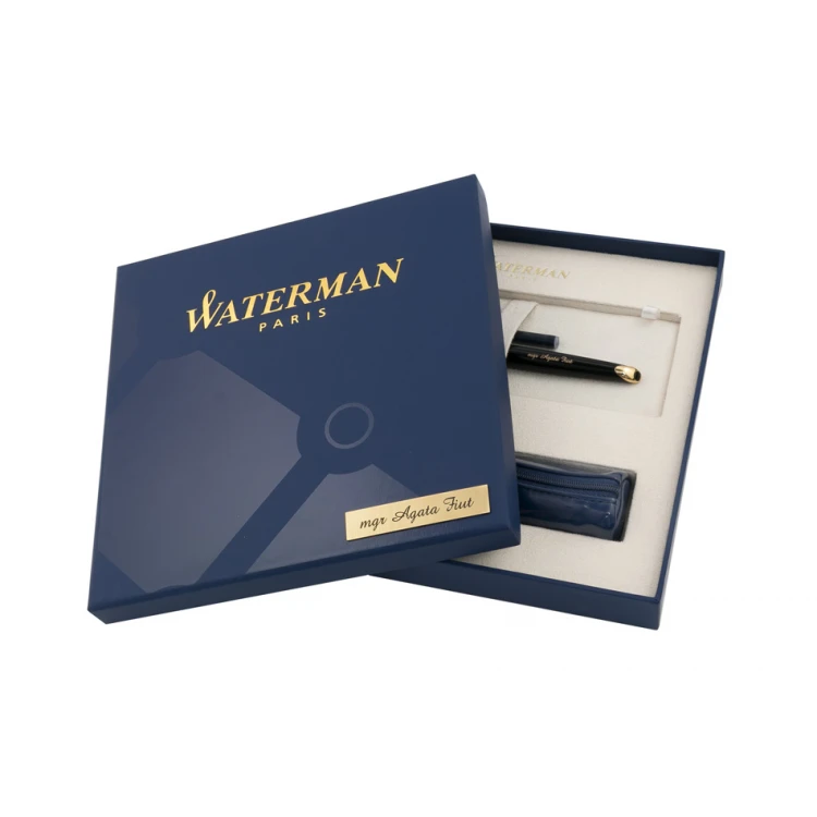 WATERMAN Carene Deluxe Eternal Pen Black GT set with pencil case - WAT036