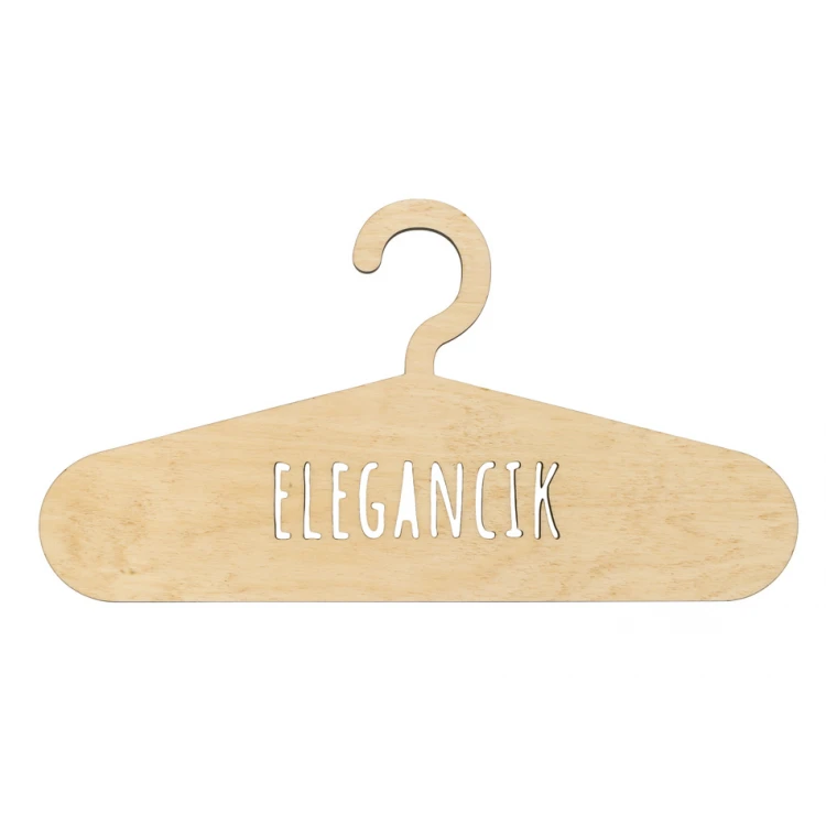 Laser Cut Wooden Hanger - Elegancik - WIS010