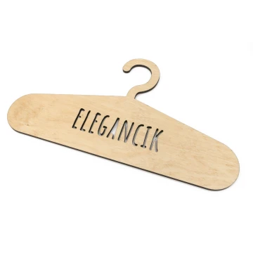 Laser Cut Wooden Hanger - Elegancik - WIS010