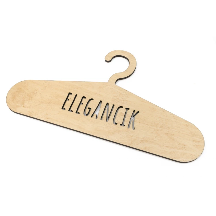 Laser Cut Wooden Hanger - Elegancik - WIS010