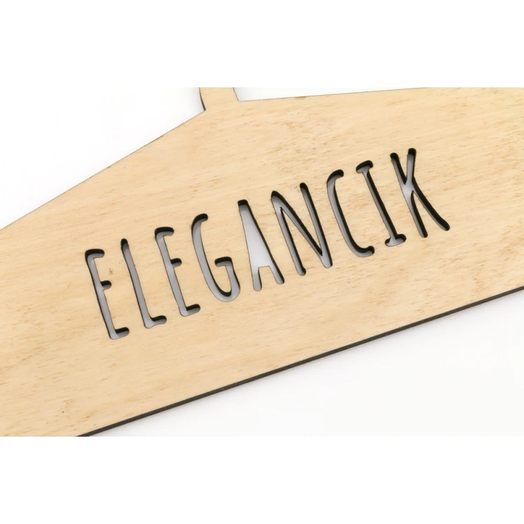 Laser Cut Wooden Hanger - Elegancik - WIS010
