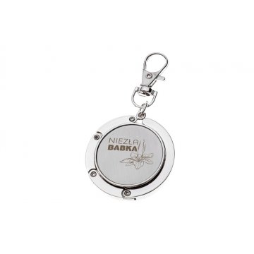 Purse hanger with carabiner and customizable engraving - BP168