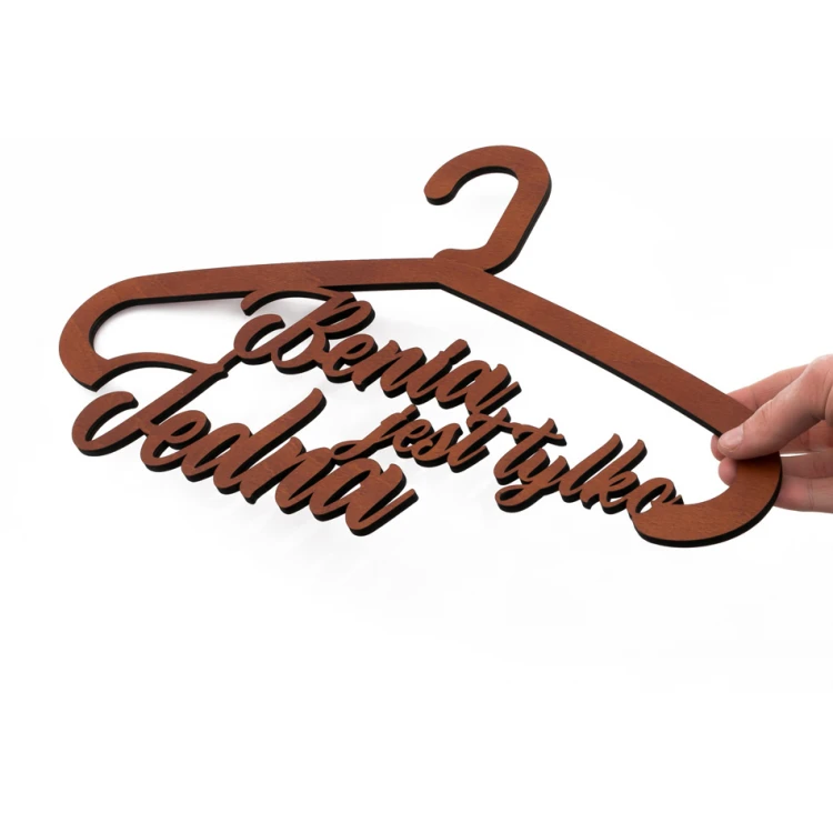 Laser Cut Wooden Hanger - She is the Only One - WIS009