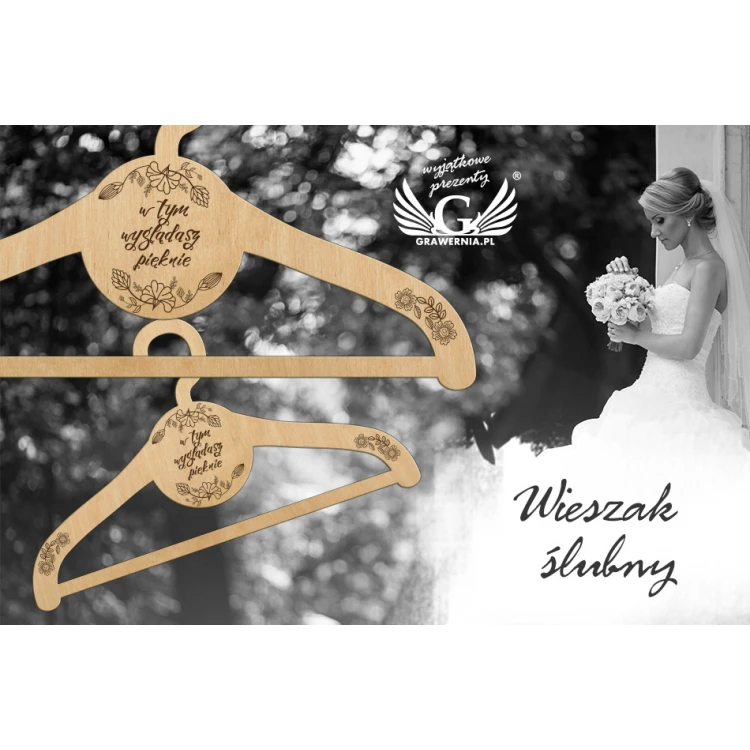 Hanger - You Look Beautiful in This - Laser Cut and Engraved - HAN006