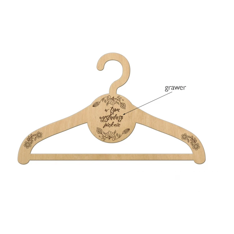 Hanger - You Look Beautiful in This - Laser Cut and Engraved - HAN006