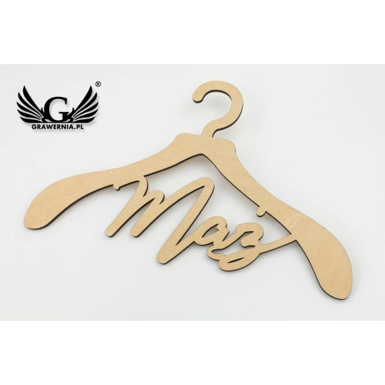 Wedding Hangers Husband and Wife - Laser Cut - WIS001