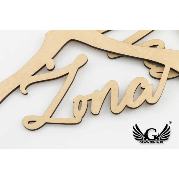 Wedding Hangers Husband and Wife - Laser Cut - WIS001