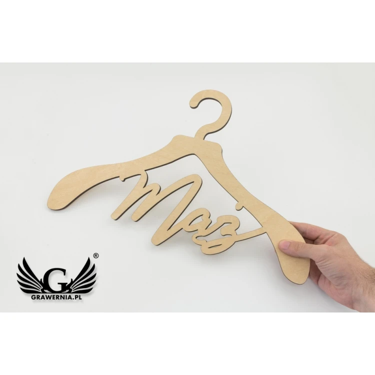 Wedding Hangers Husband and Wife - Laser Cut - WIS001