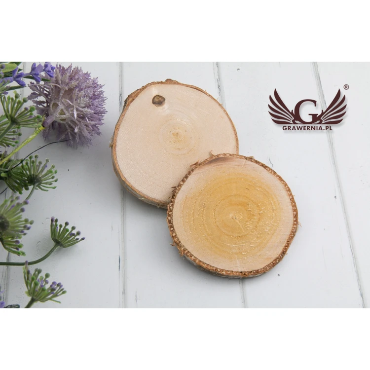 Wedding Place Cards - Birch Slice - Laser Engraved - WIN003