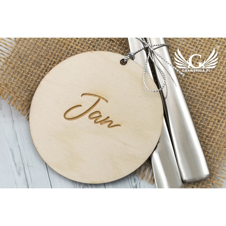 Wedding Place Cards made of Natural Wood Laser Engraved - WIN004