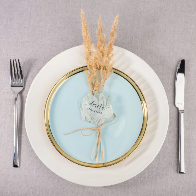 Wedding Place Cards made of Transparent Plexi with UV Print - WIN012