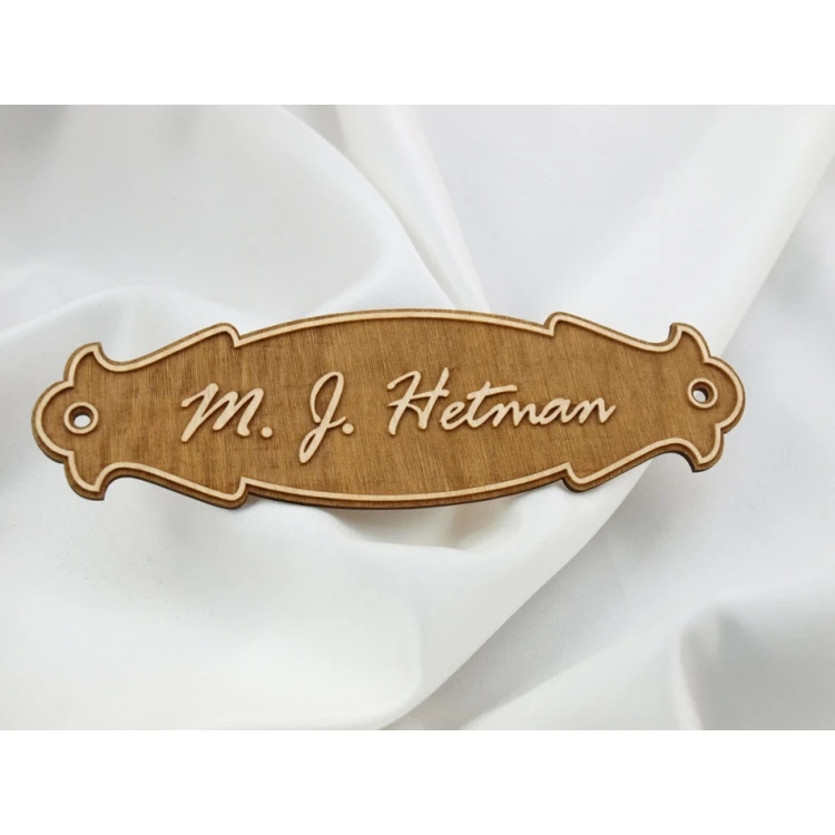 Plywood Door Sign - T003-DREW