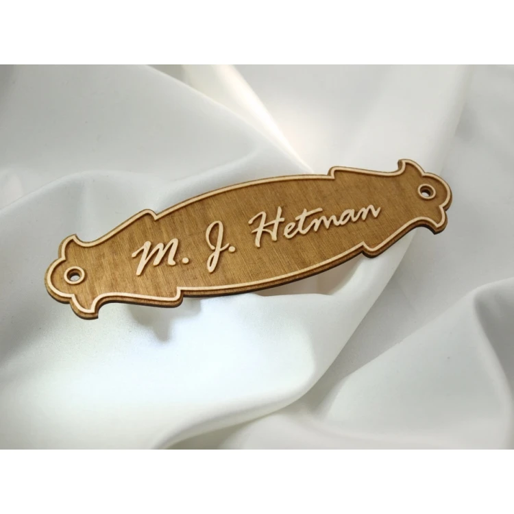 Plywood Door Sign - T003-DREW