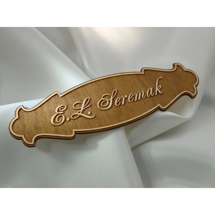 Plywood Door Sign - T003-DREW
