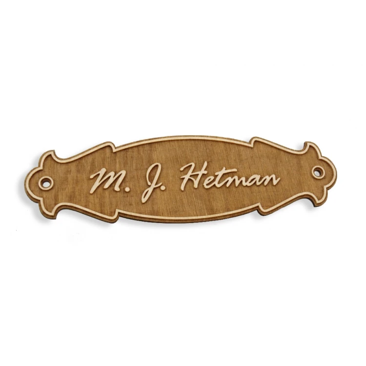 Plywood Door Sign - T003-DREW