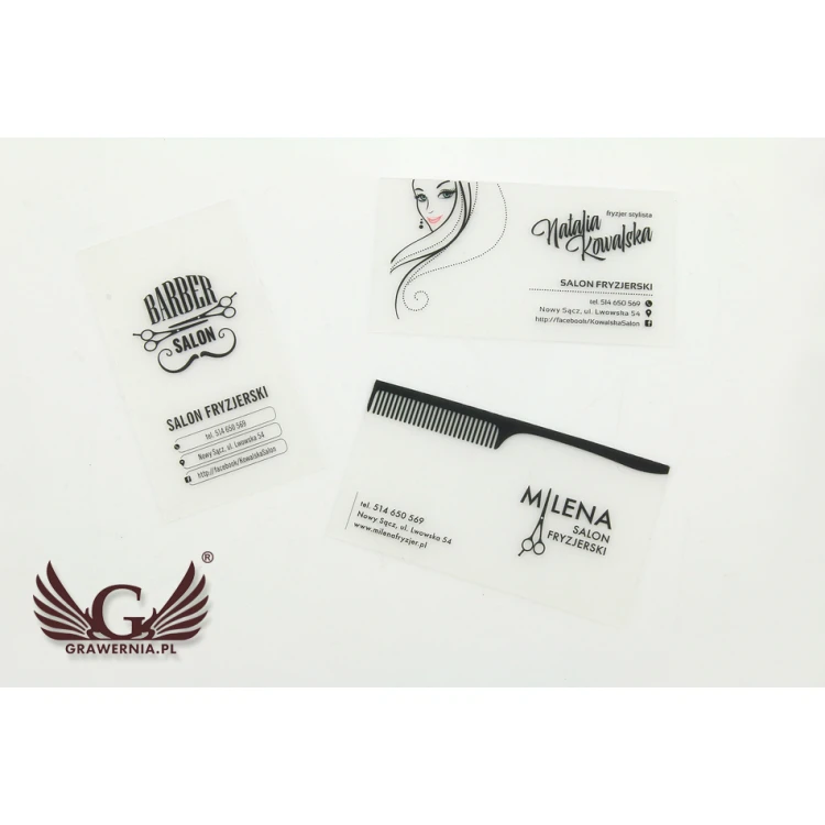 Plastic Business Cards 0.4mm Frosted - UV Color Print