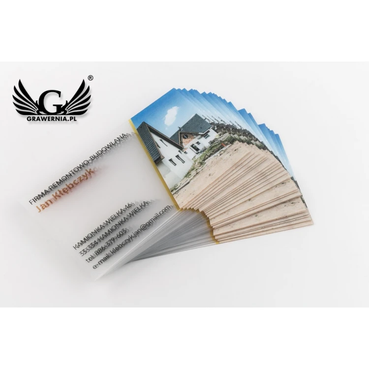 Plastic Business Cards 0.4mm Frosted - UV Color Print