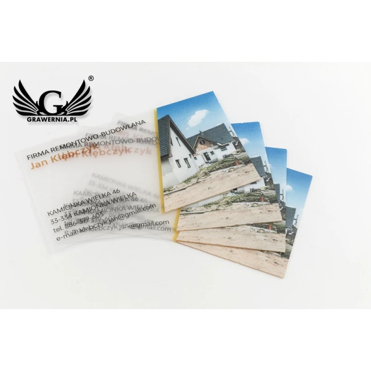 Plastic Business Cards 0.4mm Frosted - UV Color Print