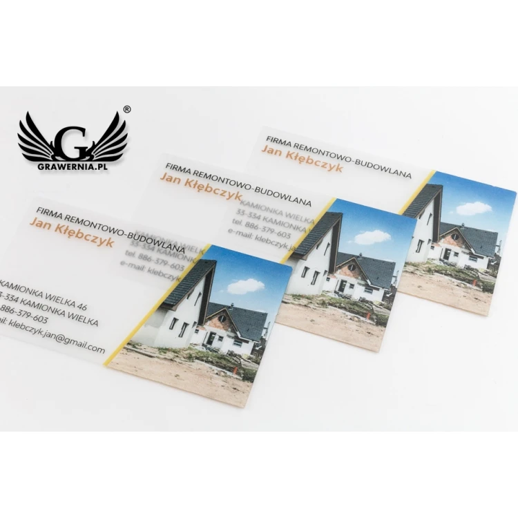 Plastic Business Cards 0.4mm Frosted - UV Color Print