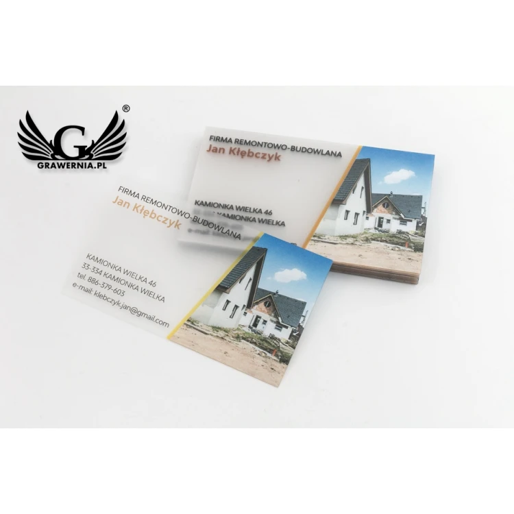 Plastic Business Cards 0.4mm Frosted - UV Color Print