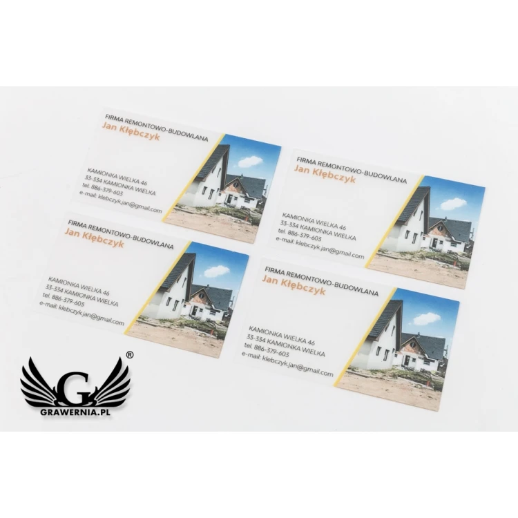 Plastic Business Cards 0.4mm Frosted - UV Color Print