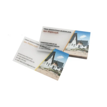 Plastic Business Cards 0.4mm Frosted - UV Color Print