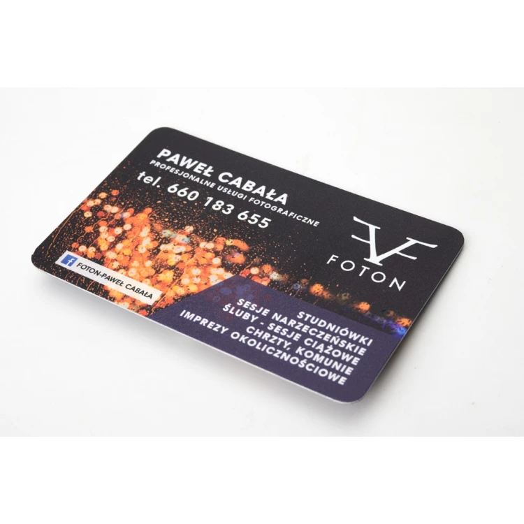 Plastic Card - PVC Material 0.7mm - UV Color Print - WZ037
