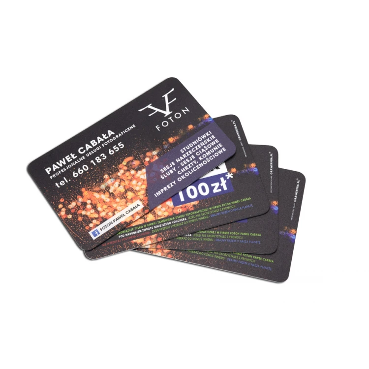 Plastic Card - PVC Material 0.7mm - UV Color Print - WZ037