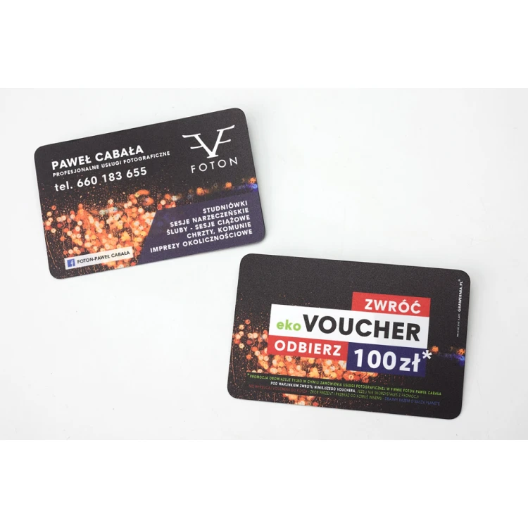 Plastic Card - PVC Material 0.7mm - UV Color Print - WZ037
