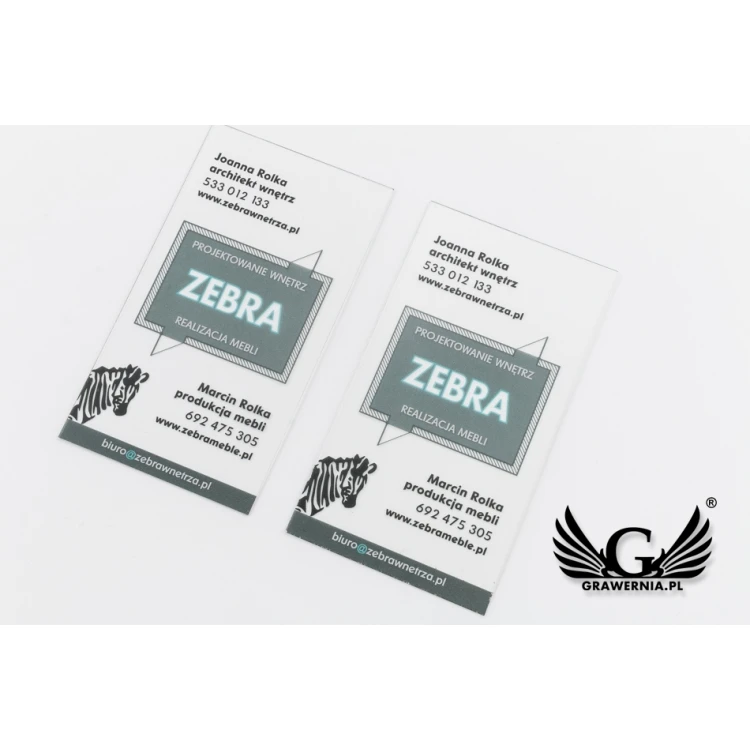 Transparent Plastic Business Cards - WIZ031 - UV Color Print